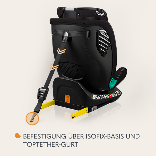Lionelo Bastiaan One i-Size Black Carbon — Kindersit